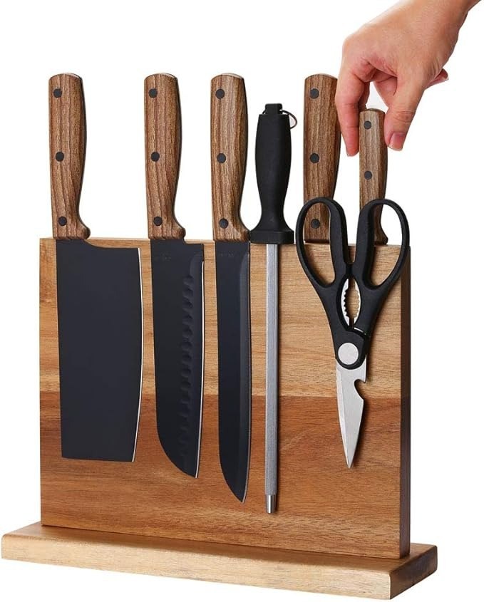 Magnetic Walnut Knife Strip